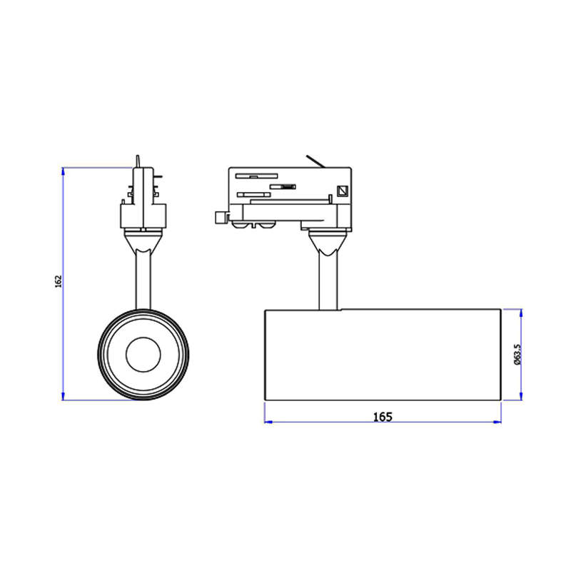 ledde spåret ljus 15w 20 w 30w ledde spåret upptäcka ljus