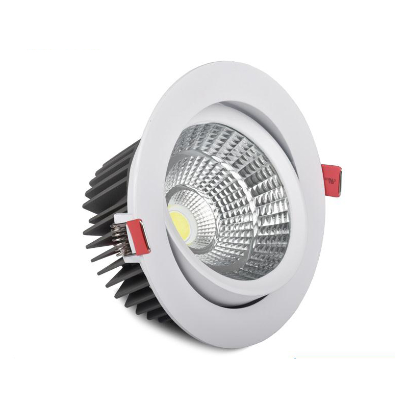 hög lumen försänkta plats ljus 7w 10w 12w downlight