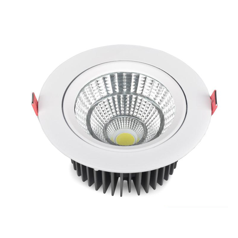 hög lumen försänkta plats ljus 7w 10w 12w downlight