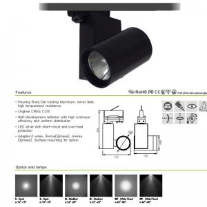 Cylinder design spår hängande spotlight inomhus vägg spår belysning