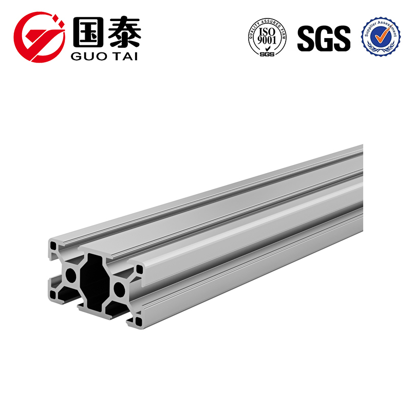 T-profil Aluminiumlegering extrusion profil för att göra fönster och dörr