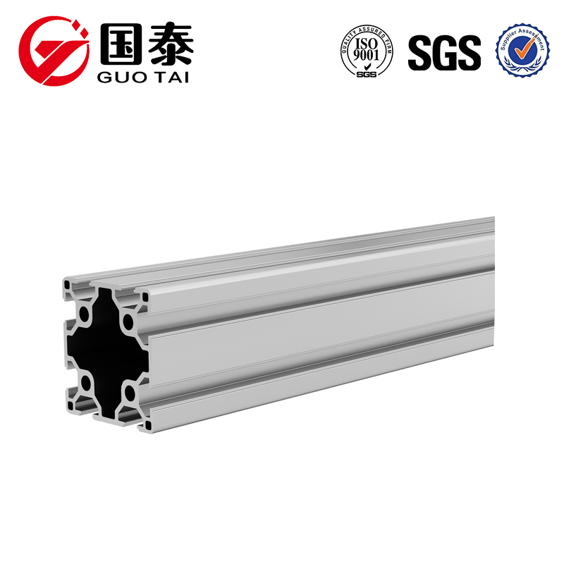 T-profil Aluminiumlegering extrusion profil för att göra fönster och dörr