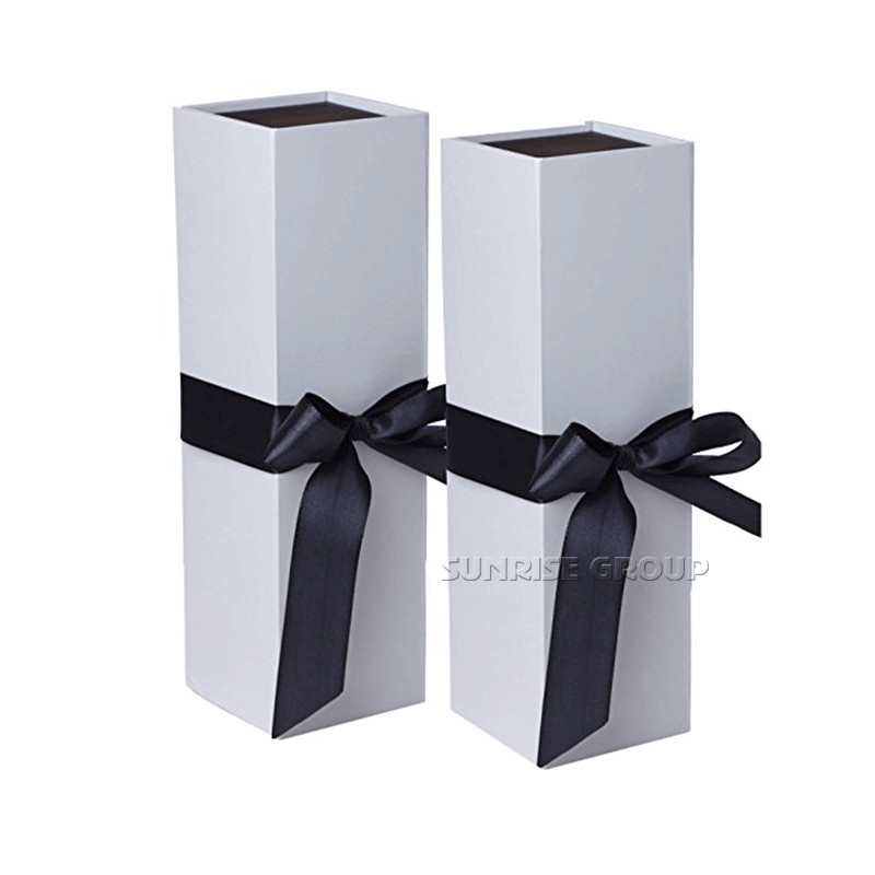 Rektangel Foldbar Förpackning Box Anpassad Skriv Vinpapper Boxer #winebox