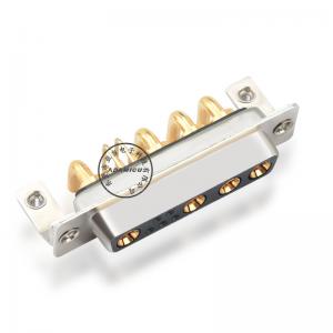 D-sub 9W4 power kvinnliga anslutningar rätt vinkel typ