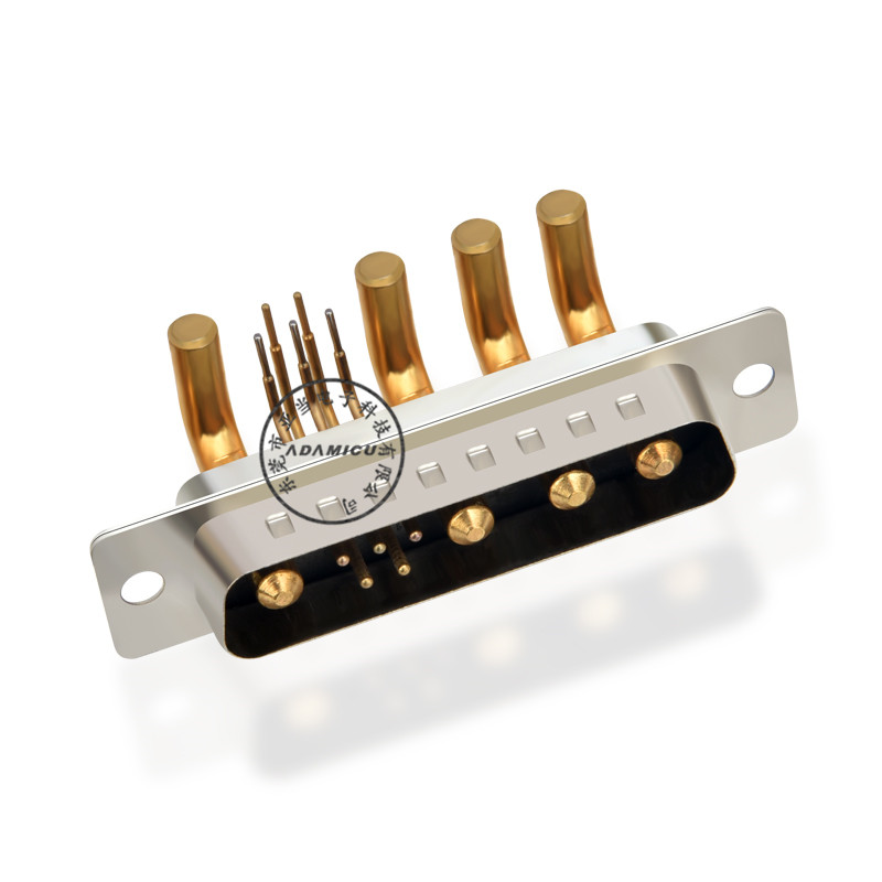 höger vinkel högeffekt manlig 9w4 d-sub-kontakt för PCB