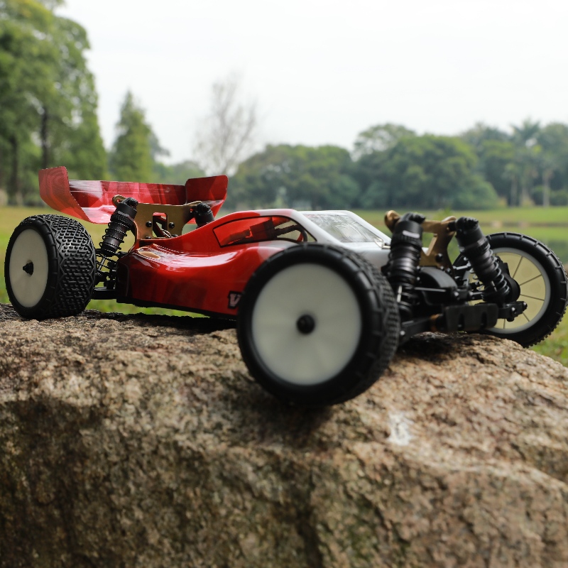 Vkarracing 1/10 Elektrisk 4WD Buggy borstlös terräng RC Bil med metall chassi