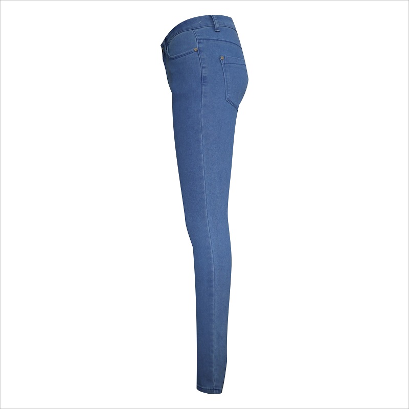 snygg passform och tvätt damer skinny jeans WS1088