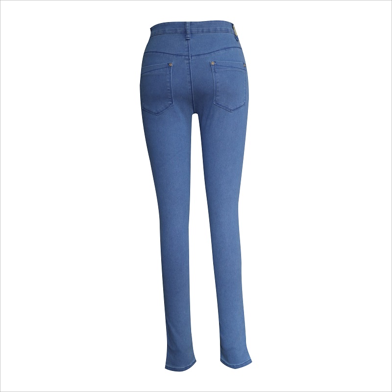 snygg passform och tvätt damer skinny jeans WS1088