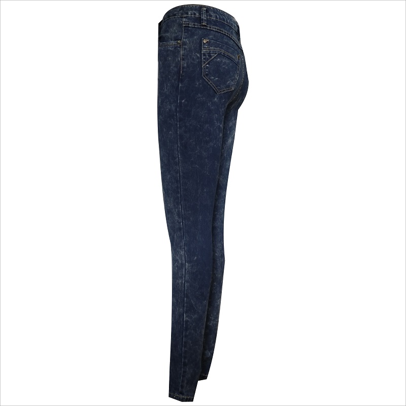 ladies acid wash disco jean WS1009