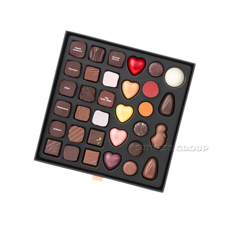Vacker papperskort Magnetic Closure Choklad Presentförpackning