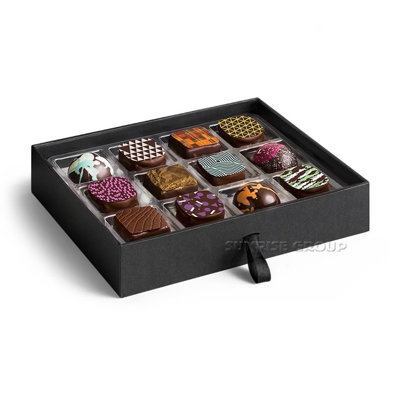 Vacker papperskort Magnetic Closure Choklad Presentförpackning