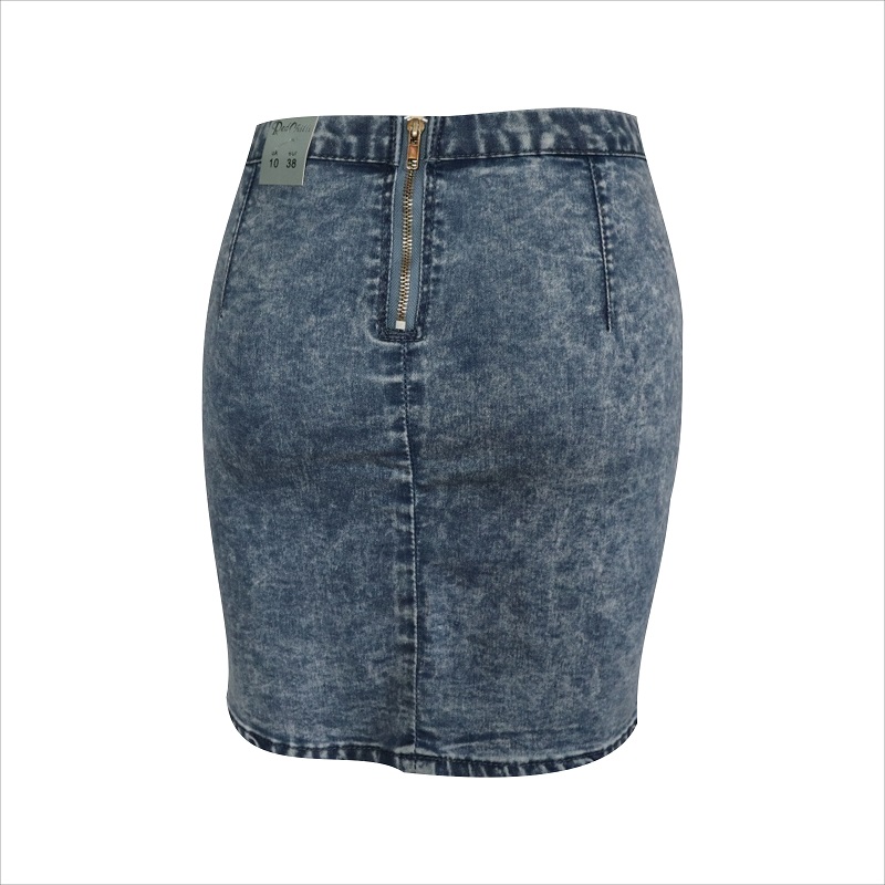 syra tvätt mini denim kjol WS1011