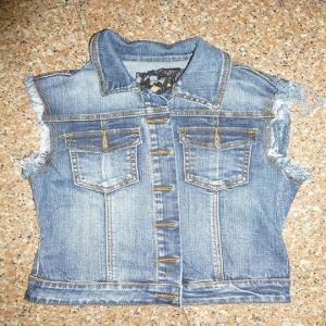 denimärmlös jackor WS10128