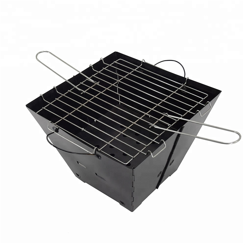 Rökfri camping bärbar BBQ-kolgrill