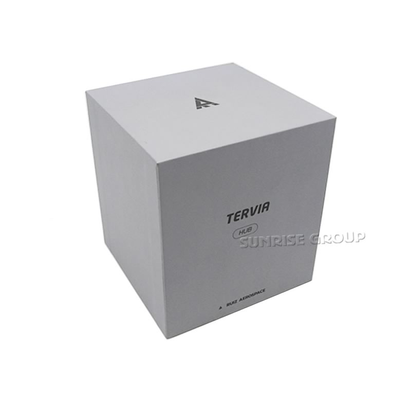 Skräddarsydd kartong Silver Foil Logo Watch Packaging Box