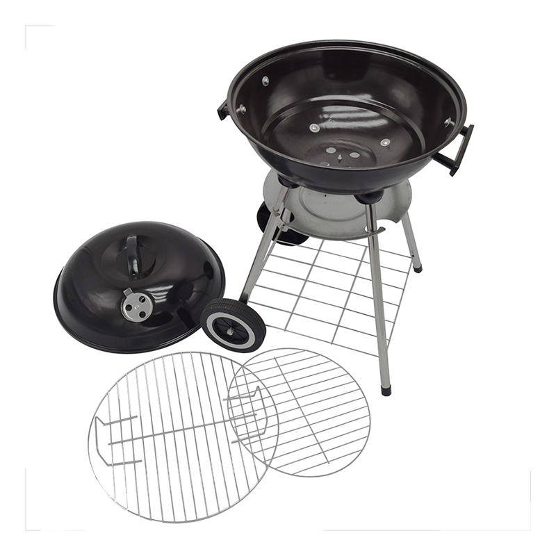 Bärbar utomhus trädgård kettelgrill BBQ kolgrill