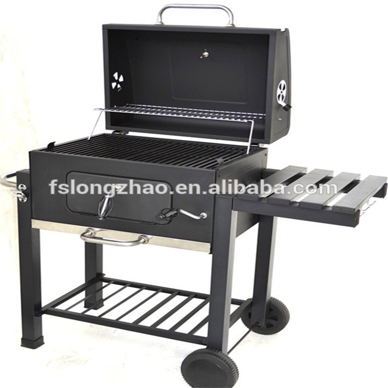 Trolley utomhus bärbar bbq kolgrill