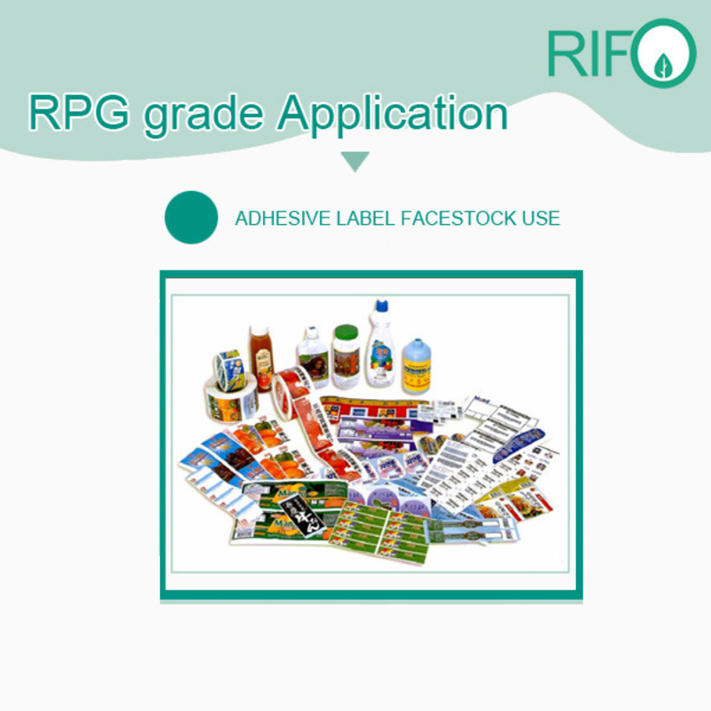 Vattentäta klistermärken Etiketter Syntetiskt vitt BOPP-material med MSDS RoHS