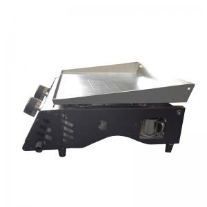 Bärbar utomhusgjutjärn plancha gasgrill 2 brännare