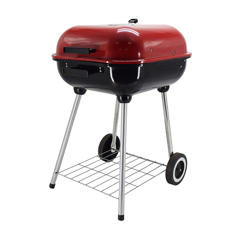 Bärbar bbq kolgrill vagn churrasqueira BBQ grill