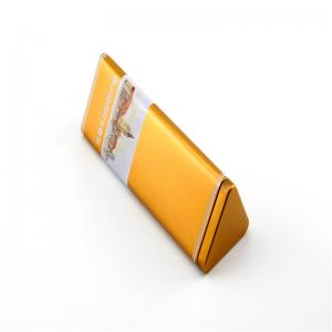 Anpassad triangelformad tennlåda med plugglock