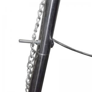 Hög justerbar rostfritt stål gungkolgrill