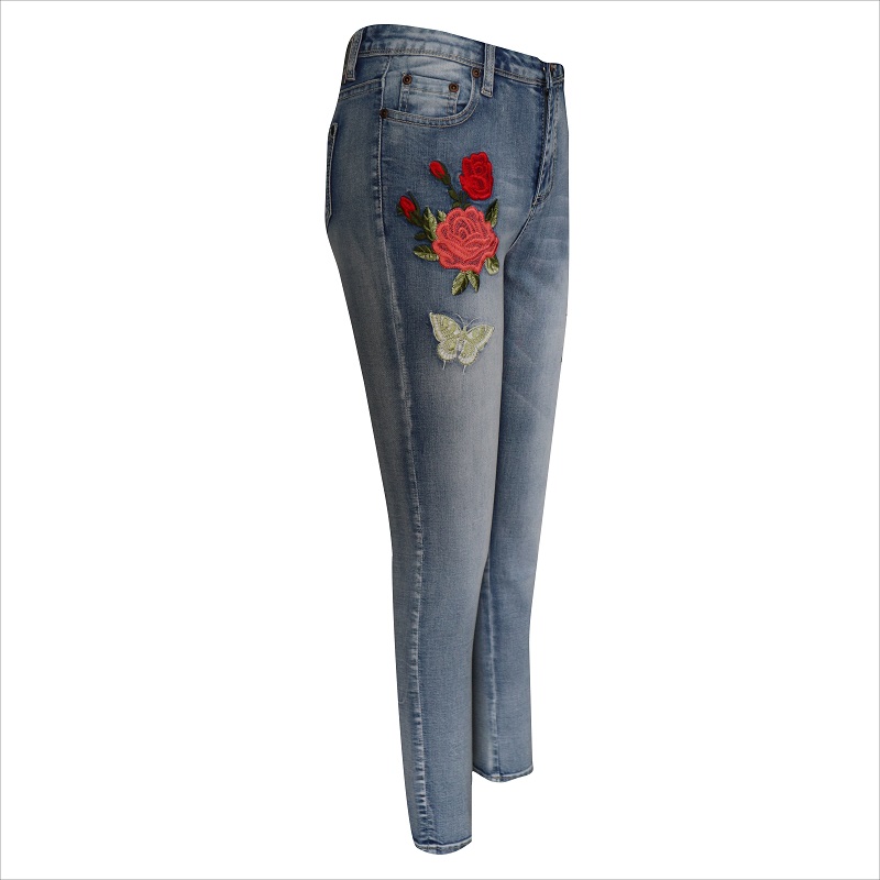 kvinnor broderade jeans WS1382 $ 8- $ 9