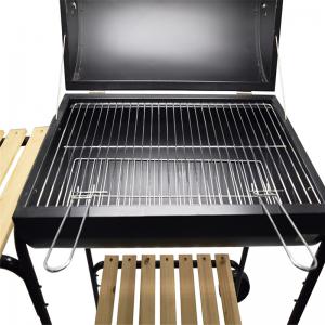 Varmförsäljande utomhusvagnsvagn kol grill grillfat med sidobord