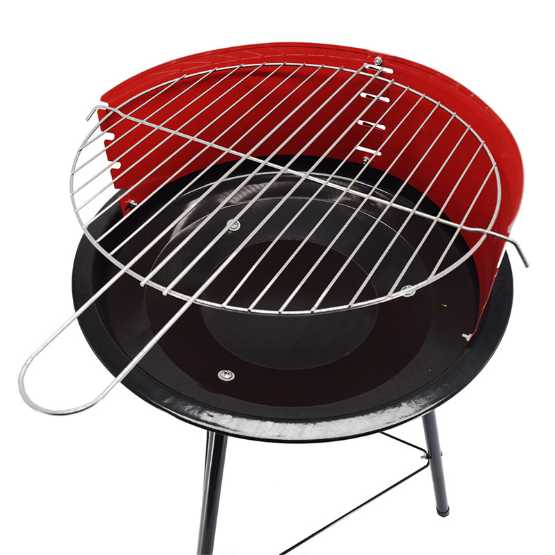 lågt pris höjdjusterbart utomhus enkel kol grill