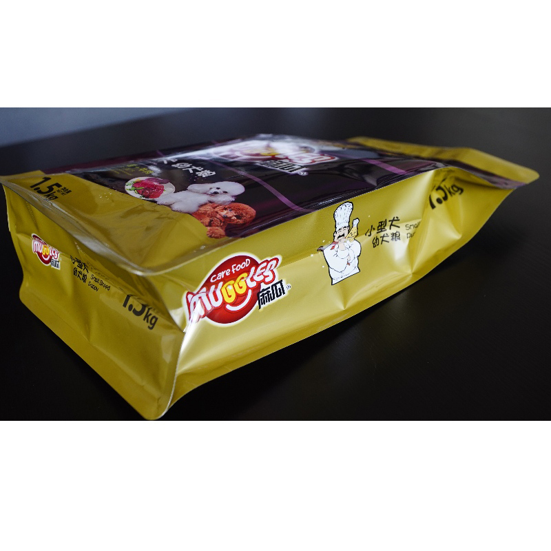 plastpåse för husdjursmat med anpassad logotyp och storlek