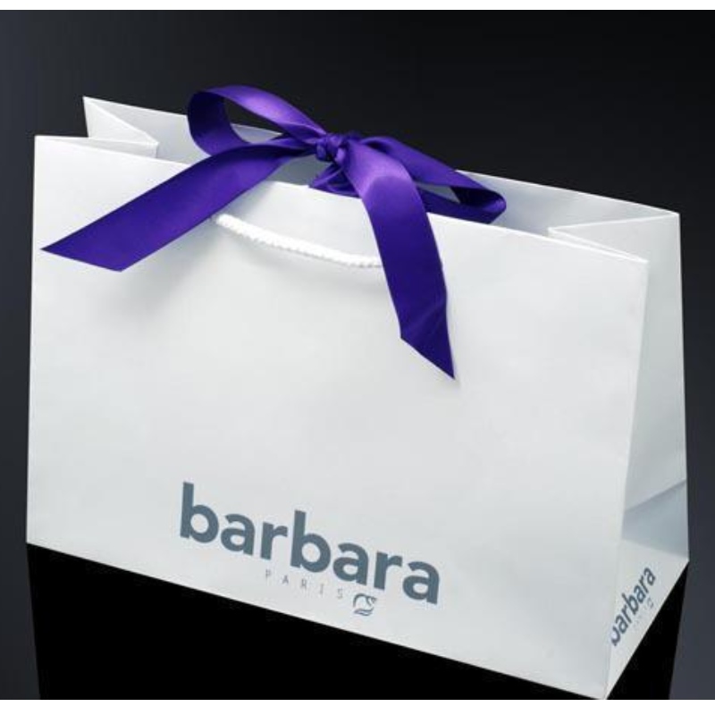 bärpappers presentpåse med bandhandtag