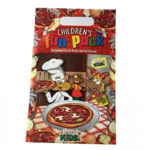 helt tryckta plastförpackningspåsar med gjuthandtag