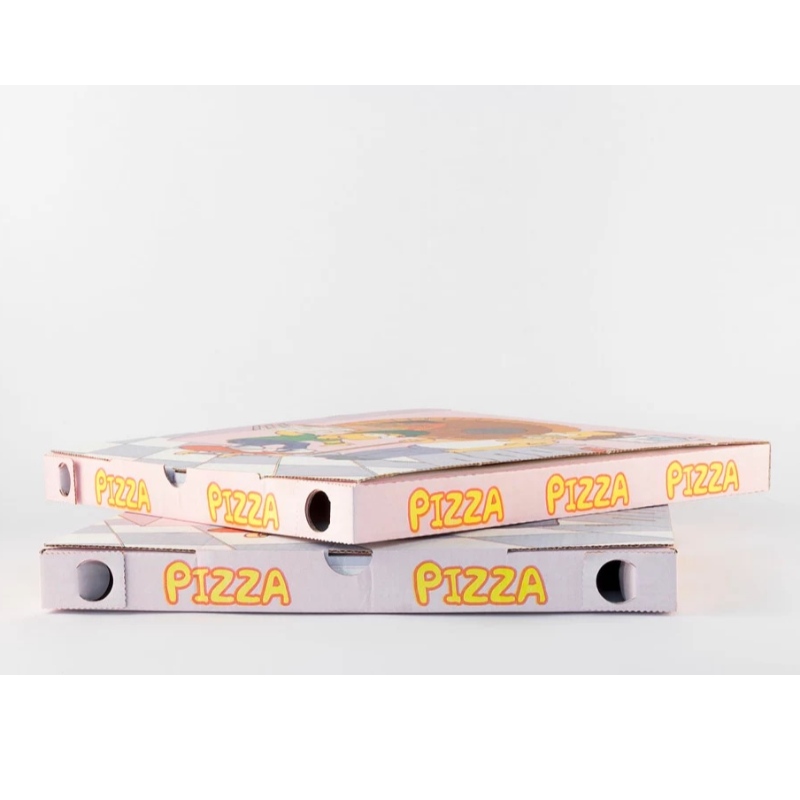 korrugerad papper låda pizza förpackning låda