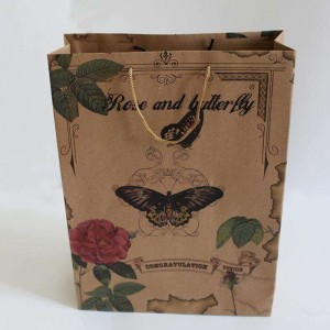 CMYK-pappersväskor med tryckbåtar