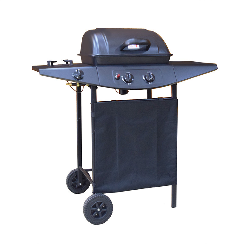 CE-godkännande vagn enkel utomhus LGP gasgrill