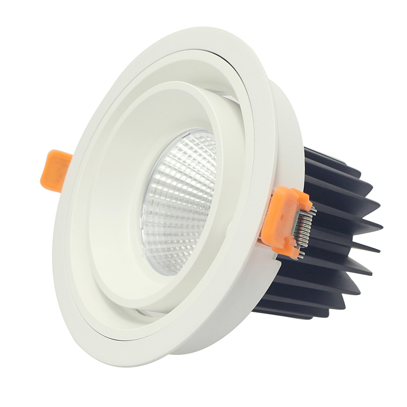 Rund och fyrkantig LED LED-lampa COB 20W 30W infälld ljuslampa med ledningsarmatur