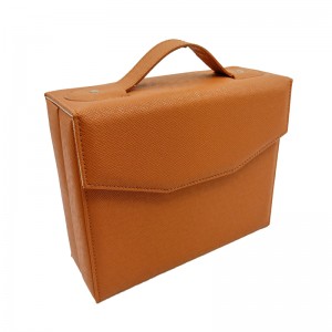 Anpassad tryckt portföljformad förpackningslåda av Art papper