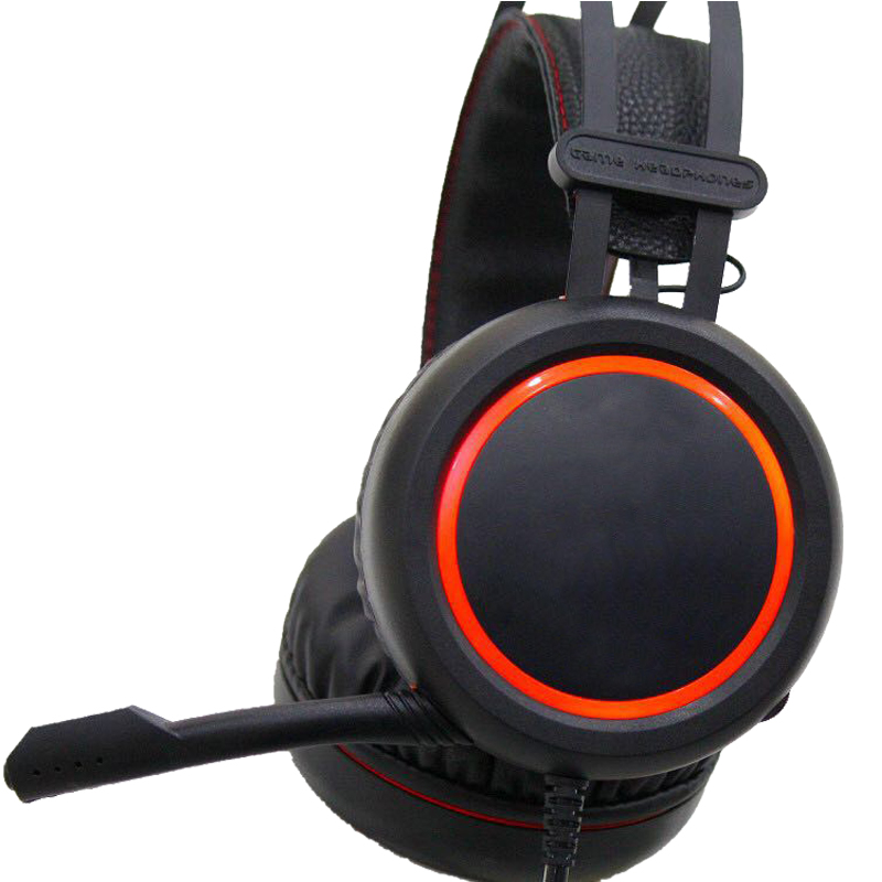 Anpassat logotypspel headset 2018 brusreducerande för PS4, laptop, PC