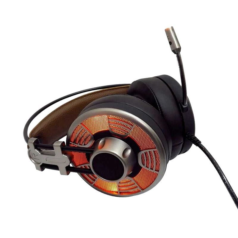 50mm drivrutin över hörlurar med headset 7.1 med omgivande ljud för PS4, PC, XBOX ONE