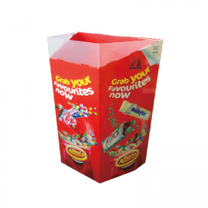 Annonsering Anpassad tryckt hopfällbart banderollstativ Totem-display POP-pappspapper