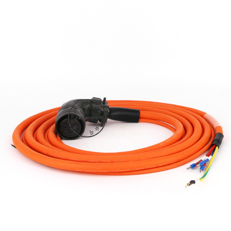 högkvalitativ hög flexibel kabel ASD-A2-PW1103-G Delta-servomotorkraftkabel