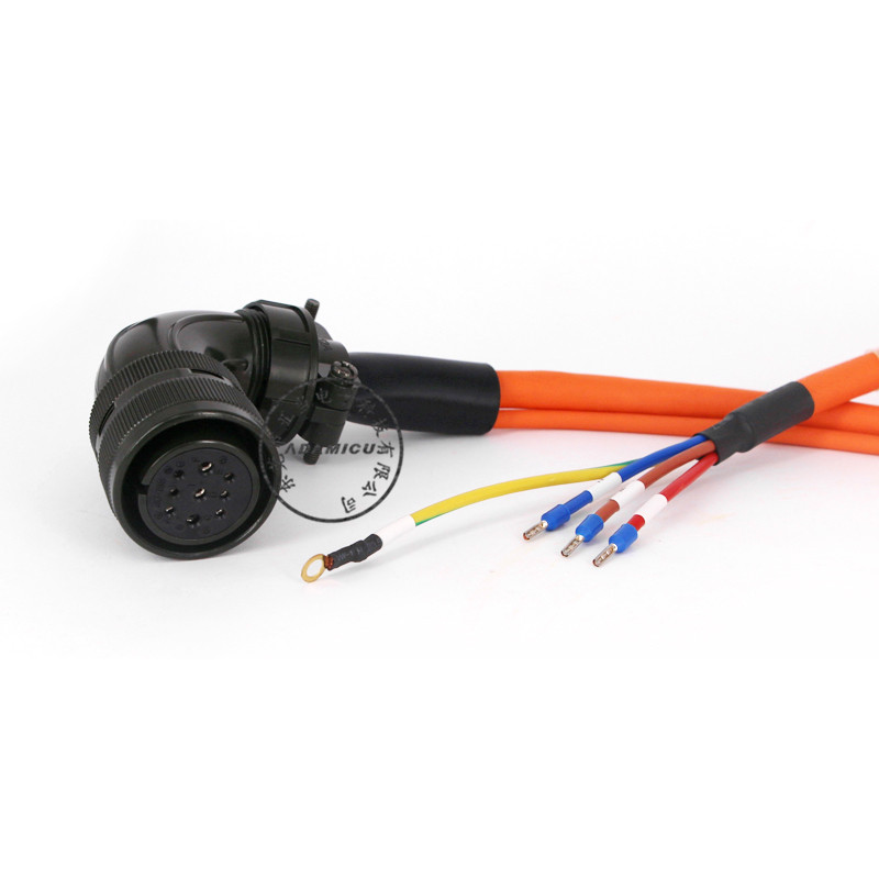 högkvalitativ hög flexibel kabel ASD-A2-PW1103-G Delta-servomotorkraftkabel
