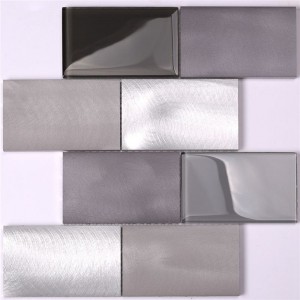 Hot Sale Grå badrum Backsplash Subway Tile