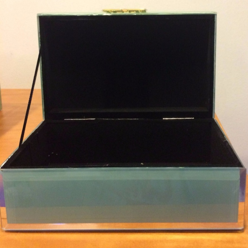 Träglas smyckeskrin