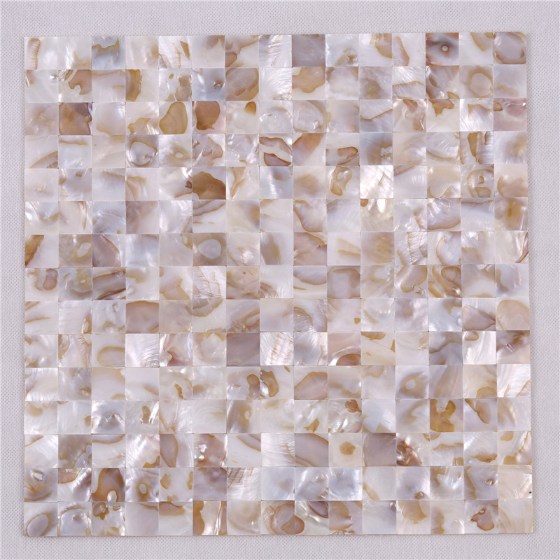 Wall Art Natural Shell Mosaic för Villa bakgrund