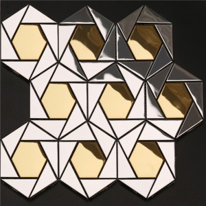 Vackra metallväggdekorationer Mosaikmönster