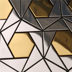 Vackra metallväggdekorationer Mosaikmönster