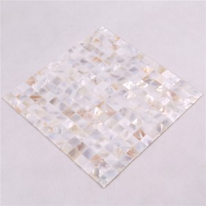 Naturlig 20 * 20 vitt råmaterial låser duschtoalettplattor