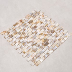 Decor Natural Yellow Mother of Pearl Mosaic Tile för Backsplash