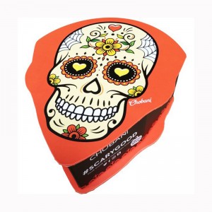 Anpassad utskrift Halloween dag kartong paket kista form presentask